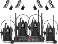 System mikrofonowy D Debra Audio AU400 Pro UHF 4 kanały z 4 bodypackami