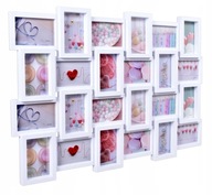 RAMKA NA ZDJĘCIA 24 FOTO ZDJĘCIE 10x15 RAMA MULTIRAMA 3D PIONOWA POZIOMA