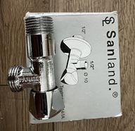 Zawór Sanland 1/2" na 1/2" - 2 szt plus filtr do pralki. 