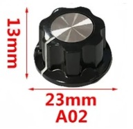 Gałka pokrętło fi-23 mm potencjometru przełącznika na wałek fi 6 mm 3-7-5