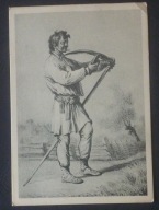 Chłop ostrzący kosę Jan Piotr Norblin