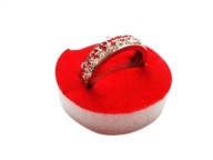 Pierścionek Srebrny Obrączka Cyrkonie Biało Różowe 12 6 Stal Chirurgiczna