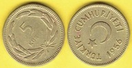 Turcja 5 KURUS 1956 r.