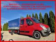Renault MASTER 2.3 MAXI Brygadowka Doka Plandeka Skrzynia 7-osob, Klima, S