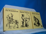 SIENKIEWICZ PAN WOŁODYJOWSKI OGNIEM I MIECZEM 3 TOMY ŁADNY STAN TWARDE BDB-