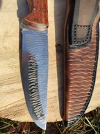 nóż z pochwą wykonany ręcznie , rękodzieło,survival