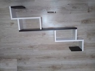 Półka wisząca na ścianę BIG 2 BIAŁO CZARNY