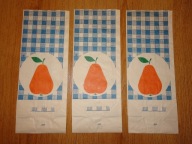 Torebka papierowa PRL, torebka śniadaniowa, Społem Prl, 3 sztuki