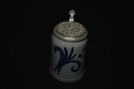 KOLEKCJONERSKI PORCELANOWY KUFEL DO PIWA