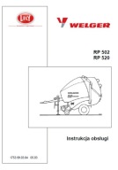 Welger RP 502, 520 - instrukcja obsługi prasy zwijającej PL (2003)