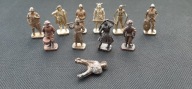 Żołnierzyki Metalowe min figurki z jajek niespodzianka 11 szt.