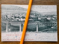 Nowa Ruda kościoły Kłodzko kolejowy most kratownicowy PKP pociąg 1904 rok