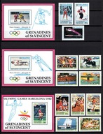 **92 GRENADINES OF ST.VINCENT 932-943 BL.108-110 = 42,5E - OLIMPIADA