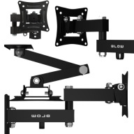 MOCNY UCHWYT ŚCIENNY OBROTOWY WIESZAK DO TV MONITORA 10-32" CALE VESA