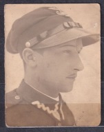 Żołnierz Legionista fotografia format 1/2pocztówki