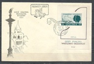 *FDC ROCZNIK 1956 Fi bl 18 kas. DZIEŃ ZNACZKA