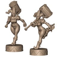 Carnival Circus Clown Harlequin Cyrkow Pinup A RPG Druk 3D NSFW