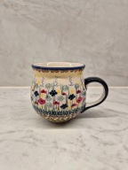 KUBEK CZESKI 330 ML CERAMIKA BOLESŁAWIEC WK77 UNIKAT