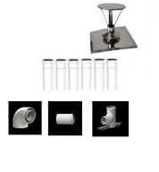 Zestaw 80 6 m PP z kolanem z rewizją 80/125 AL/PP