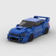 Klocki Subaru WRX STI 303 el. Niebieskie Auto Zestaw Kreatywny