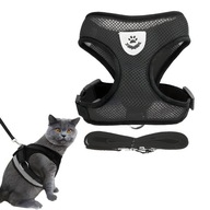 Bezuciskowa Kamizelka Regulowana Dla Kota Psa Szelki Rozmiar S + Smycz