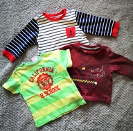 3 SZT BLUZECZKI DLA CHŁOPCA 0-6M