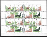 PL 1994 Ark. Fi.3363-66 ** Gołębie hodowlane. Jak na skanie. Stan BDB.