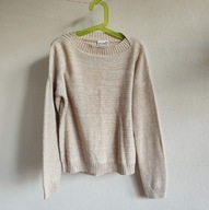 Sweterek dziewczęcy ze złotą nitką Cocodrillo 128 luźny markowy (053)