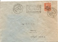 RZESZA NIEMIECKA -HAMBURG -GDAŃSK -koperta -obieg 1923 rok