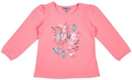 RÓŻOWA BLUZKA DZIEWCZĘCA Kanz BLUZA T-SHIRT DLA DZIEWCZYNKI RÓŻ 92 cm 2+