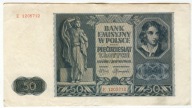 BANK EMISYJNY W POLSCE - 50 Zlotych - 1941