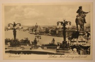 BUDAPEST - BUDAPESZT, Aussicht mit Prinz Eugen Denkmal, HUNGARY, WĘGRY
