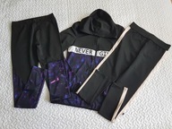 Pepco bluza i 2 pary legginsów czarny i niebieski roz 164