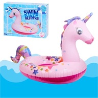 DMUCHANE DUŻE KOŁO KÓŁKO DO PŁYWANIA JEDNOROŻEC 131X81 CM NAD JEZIORO BASEN