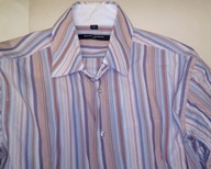 WŁOSKA KOSZULA w PRĄŻKI BAWEŁNA M