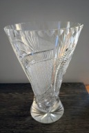 Kryształowy duży wazon PRL vintage 70.XX