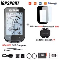 Komputer rowerowy IGPSPORT BSC100S + czujnik kadencji CAD70 + Case + Folia