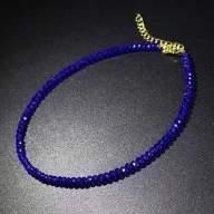 NASZYJNIK ANKIER COQUETTE granat diamenty diamentowy cyrkoniami wiszący