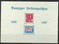 WMG 1937 Fi Blok 3** Wyd. z okazji Gdańskiej Wystawy Gospodarczej Gwarancja