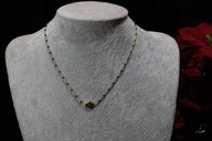 ŁAŃCUSZEK ZE STALI CHIRURGICZNEJ 316L POZŁACANY ZAWIESZKA DŁOŃ FATIMY