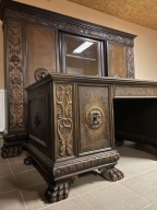 Gabinet Komplet Biblioteka + Biurko ok 1930 rok Meble Stylowe Sklep Antyki