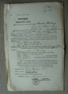 3 dokumenty oznacz. wiek Żyda Herszek; Mali Glauburg Międzyrzec judaik 1867