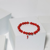 Unikatowa Bransoletka z Kamieni Naturalnych Howlit i 925