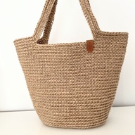 Tori’s Jute Tote Mini - dwustronna torba jutowa z naturalnej juty.