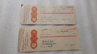 2 x Urzedowy Blankiet Wekslowy do sumy wekslowej 2970 zl ... (1961)