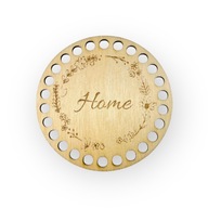 HOME Baza pod podkładkę na kubek 10cm do szydełkowania sklejka 3mm grawer