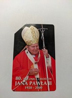 Karta telefoniczna Telekomunikacja Polska 80 ROCZNICA URODZIN JANA PAWŁA II