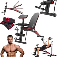 ŁAWKA TRENINGOWA REGULOWANA SKOŚNA WIELOFUNKCYJNA DO ĆWICZEŃ MODLITEWNIK