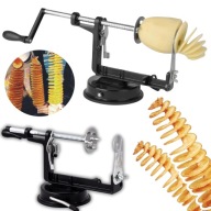 MASZYNKA DO ZAKRĘCONYCH ZIEMNIAKÓW METALOWA CHIPSÓW FRYTEK SPIRALA MOCNA XL