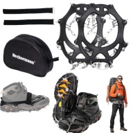 RACZKI TURYSTYCZNE TREKKINGOWE W GÓRY NA LÓD Z ETUI HECKERMANN 38-45 CZARNY